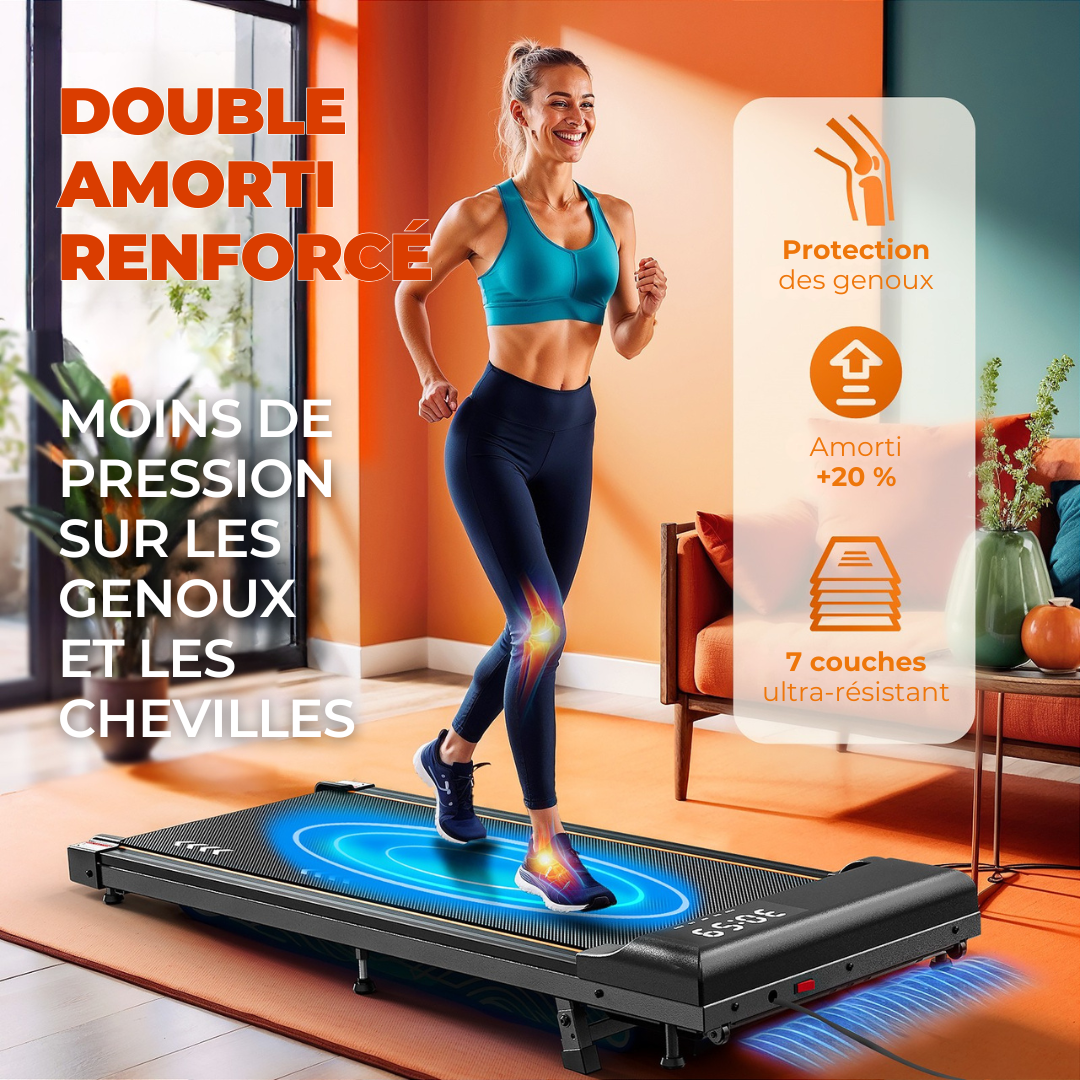 Tapis de marche électrique, moteur 2,25 CV, ceinture 7 couches, METTLEMATIC TW1