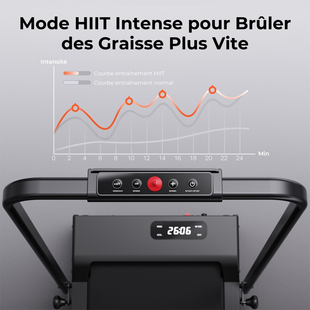 Tapis de course Walking Pad, moteur 2,5 CV, mode HIIT, SYSURO S1L MIX