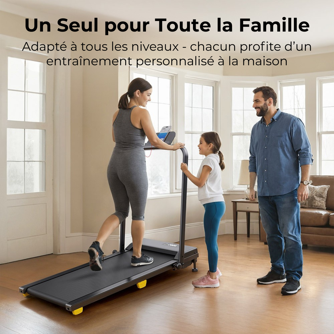 Tapis de course Walking Pad, moteur 2,5 CV, mode HIIT, SYSURO S1L MIX