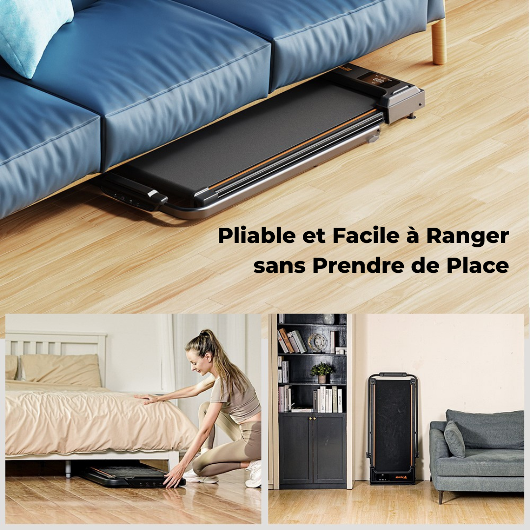 Tapis de course 2-en-1, moteur électrique, vitesse 1–10 km/h, sans installation, FORMILL FT51