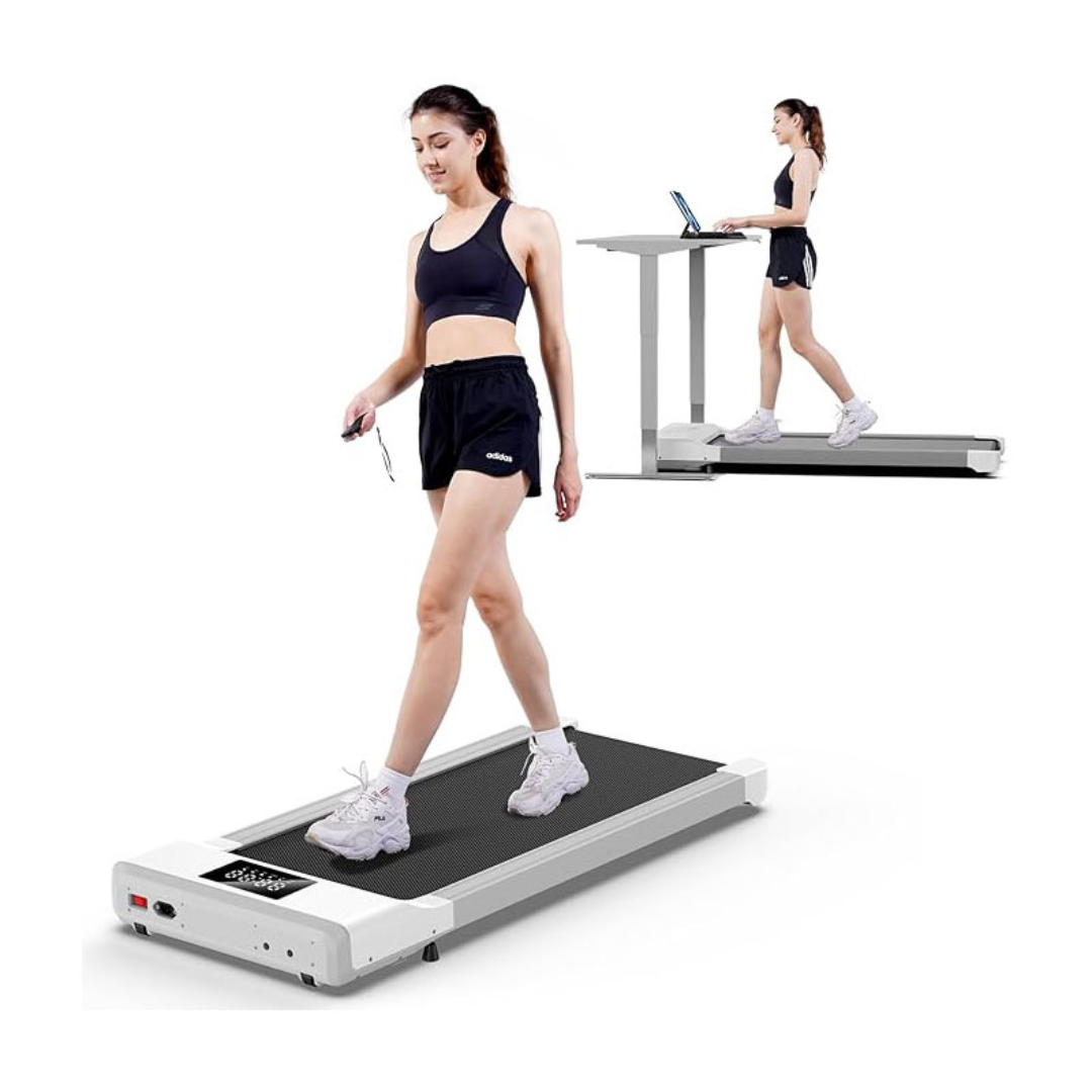 Tapis de marche silencieux, moteur 2,5 CV, télécommande incluse, idéal bureau et maison