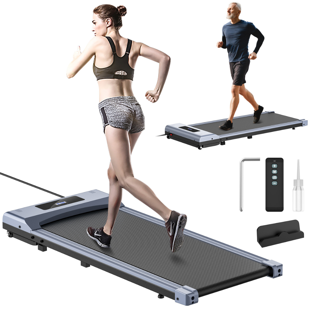 Tapis de marche électrique, vitesse 1–6 km/h, sans installation, idéal pour la maison