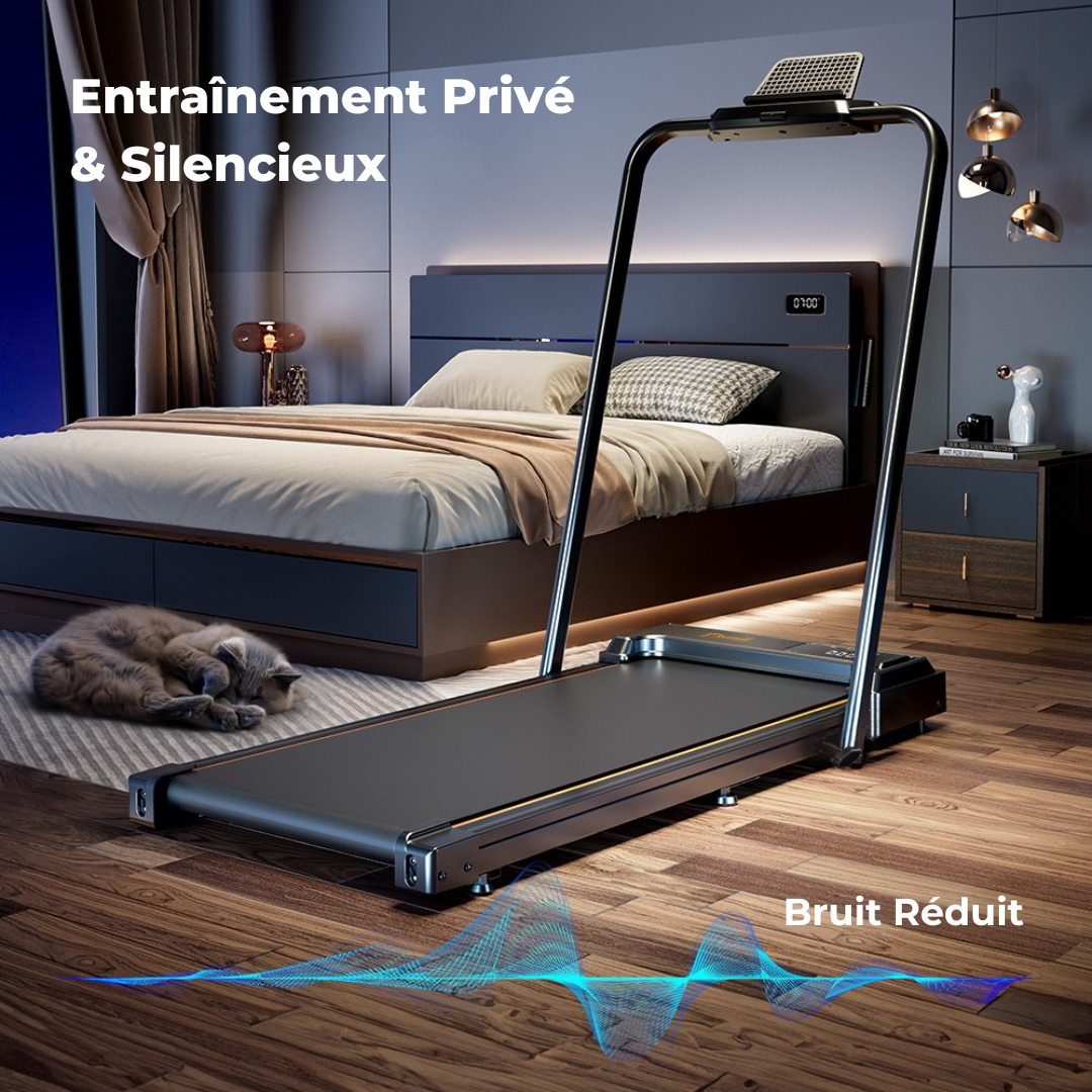 Tapis de course 2-en-1, moteur électrique, vitesse 1–10 km/h, sans installation, FORMILL FT51